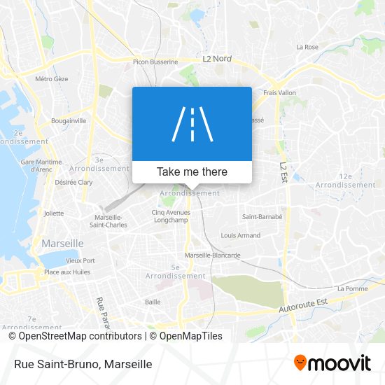 Rue Saint-Bruno map