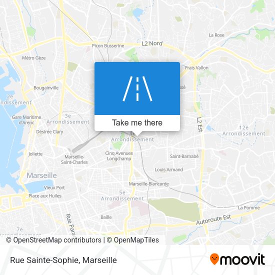 Rue Sainte-Sophie map