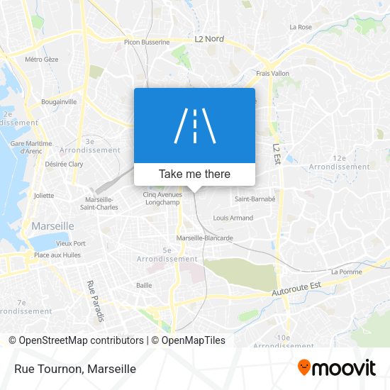Rue Tournon map