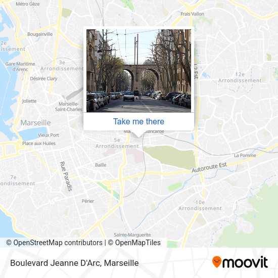 Boulevard Jeanne D'Arc map