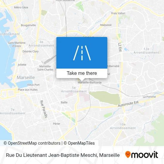 Rue Du Lieutenant Jean-Baptiste Meschi map