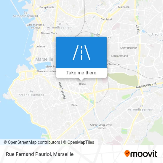 Mapa Rue Fernand Pauriol