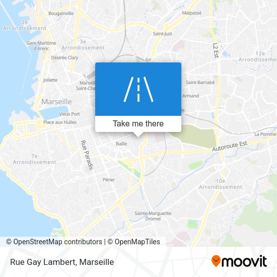 Rue Gay Lambert map