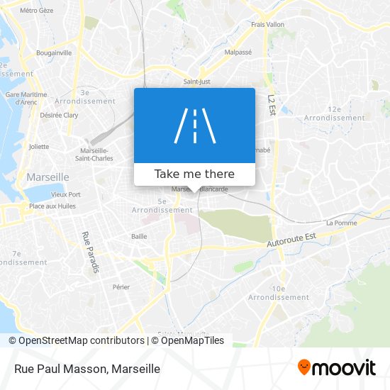 Mapa Rue Paul Masson