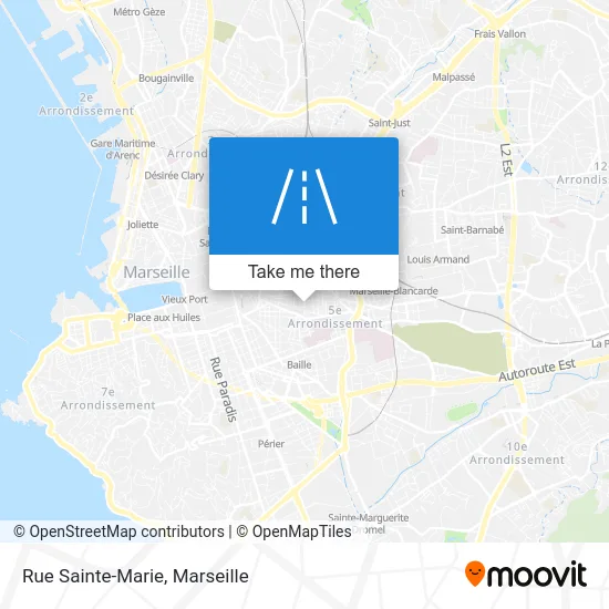 Rue Sainte-Marie map