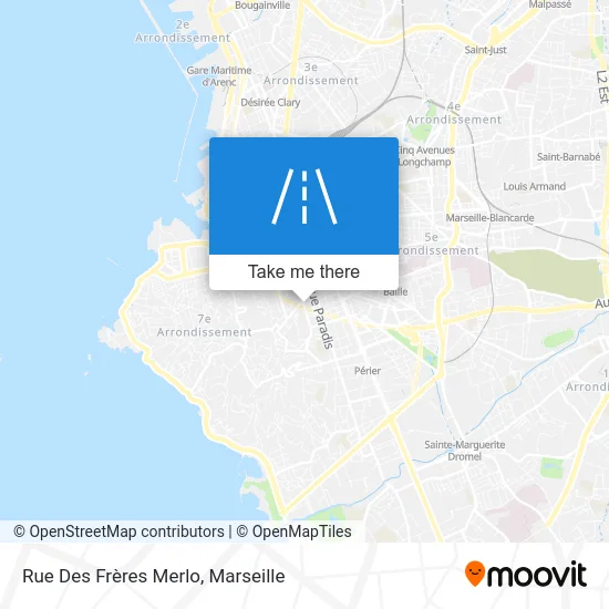 Rue Des Frères Merlo map