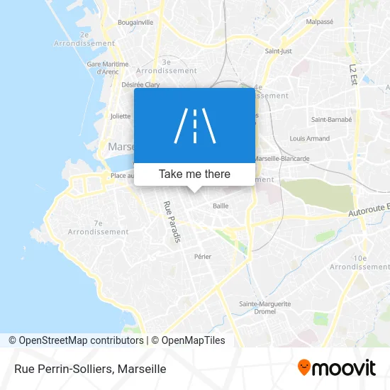 Rue Perrin-Solliers map