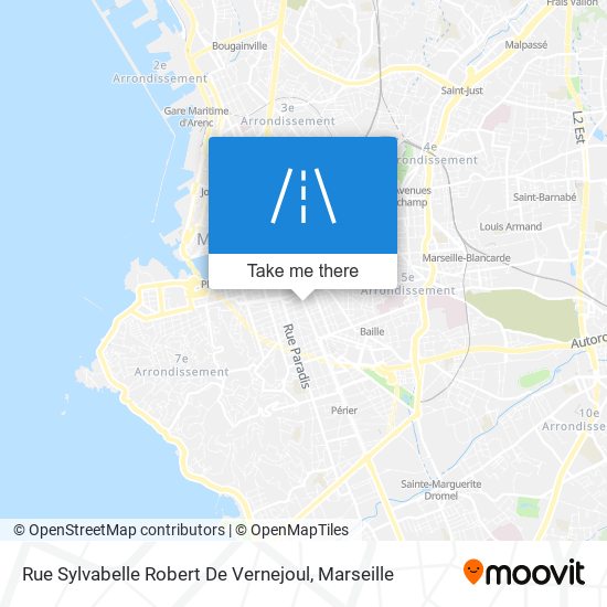 Mapa Rue Sylvabelle Robert De Vernejoul