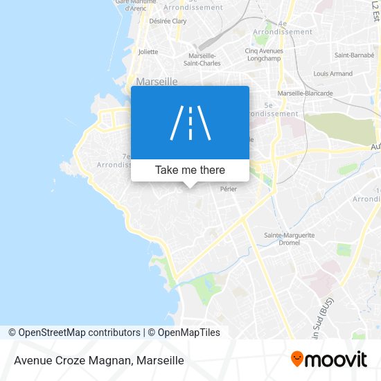 Avenue Croze Magnan map