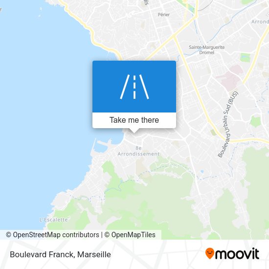 Boulevard Franck map
