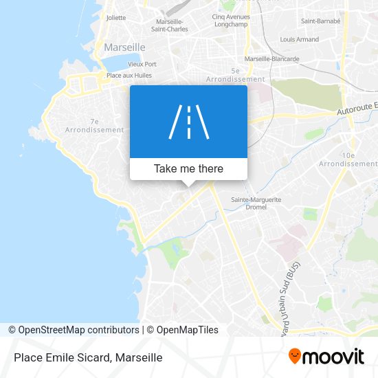 Place Emile Sicard map