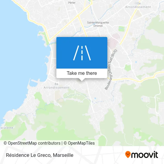 Résidence Le Greco map