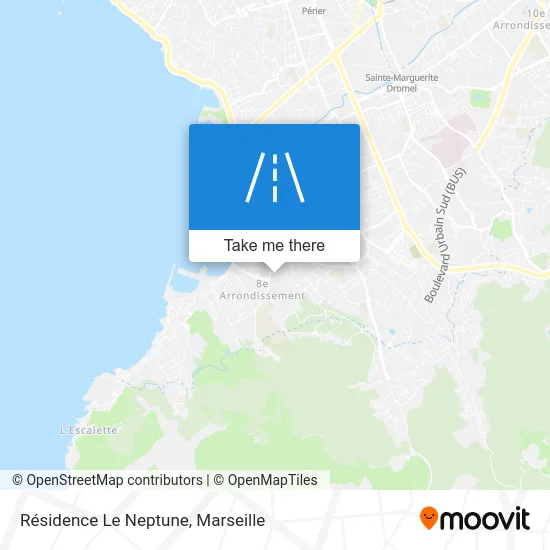 Résidence Le Neptune map