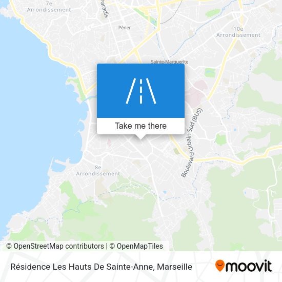 Résidence Les Hauts De Sainte-Anne map