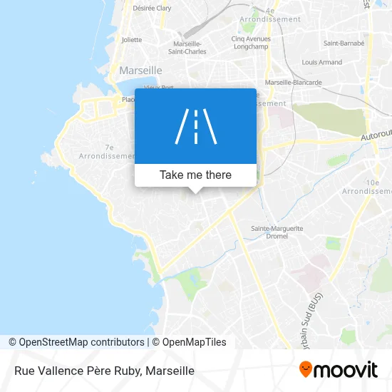 Rue Vallence Père Ruby map