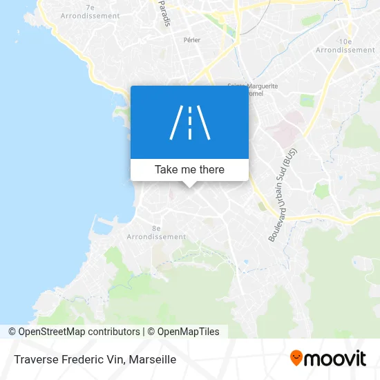 Traverse Frederic Vin map