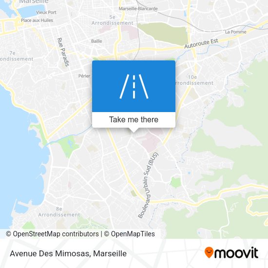Avenue Des Mimosas map