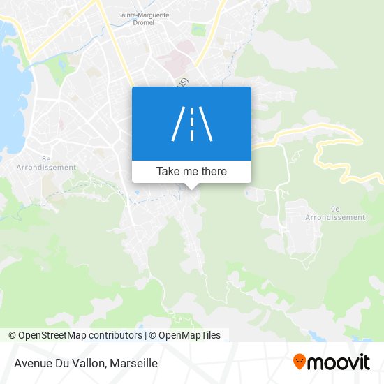 Mapa Avenue Du Vallon