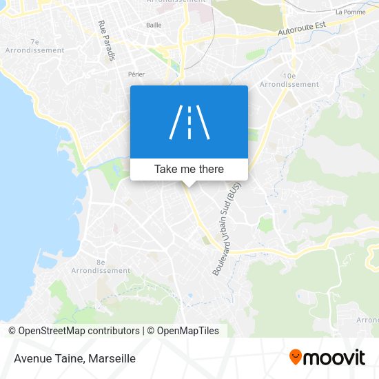 Avenue Taine map