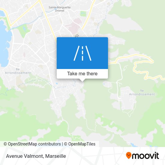Avenue Valmont map