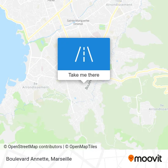 Boulevard Annette map