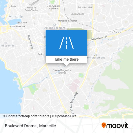 Mapa Boulevard Dromel