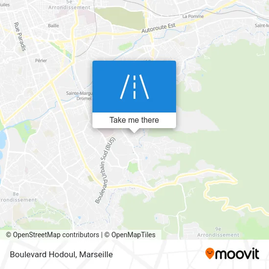 Boulevard Hodoul map