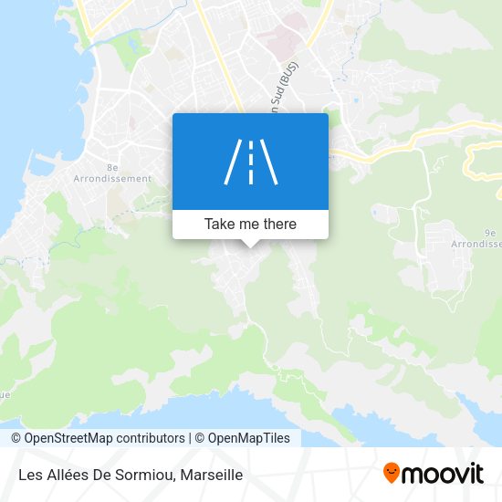 Les Allées De Sormiou map
