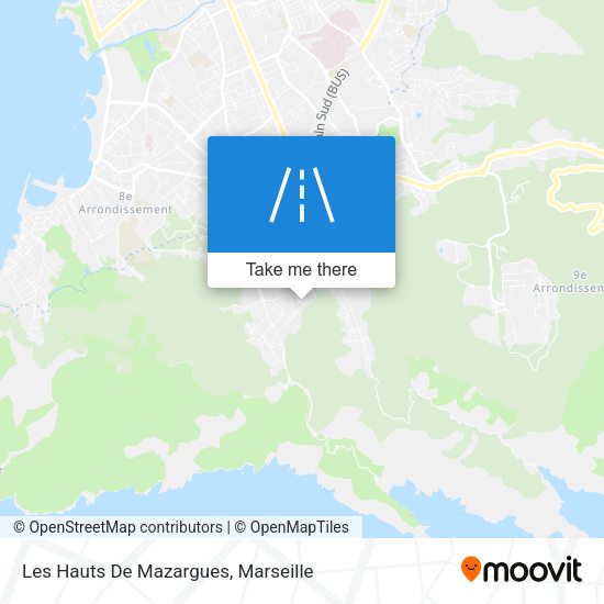 Les Hauts De Mazargues map