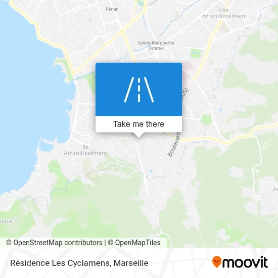 Résidence Les Cyclamens map