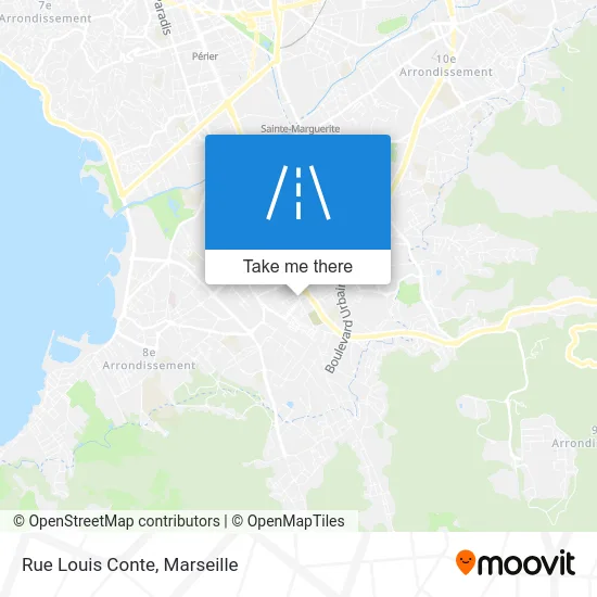 Rue Louis Conte map