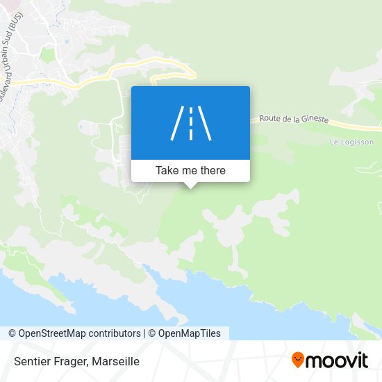 Sentier Frager map