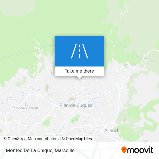 Montée De La Chique map