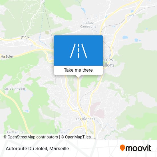 Autoroute Du Soleil map