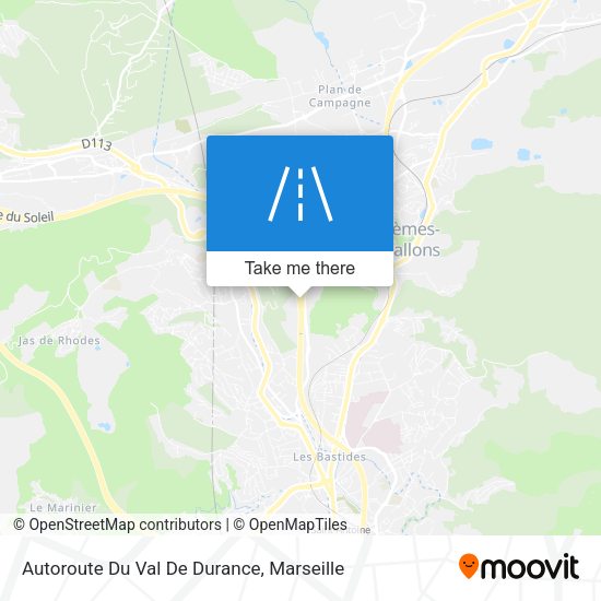 Autoroute Du Val De Durance map