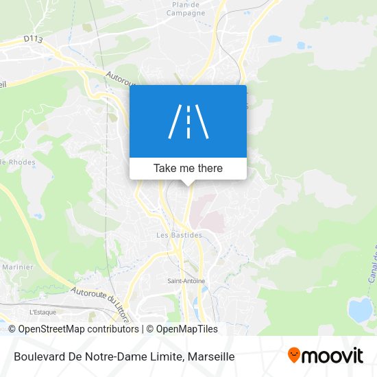 Boulevard De Notre-Dame Limite map