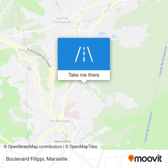 Boulevard Filippi map