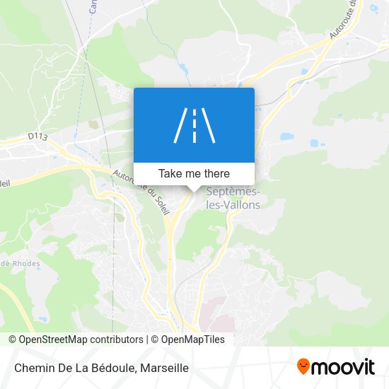 Chemin De La Bédoule map
