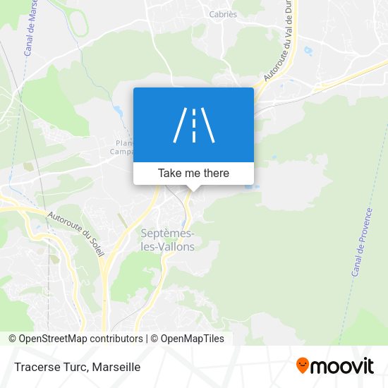 Tracerse Turc map