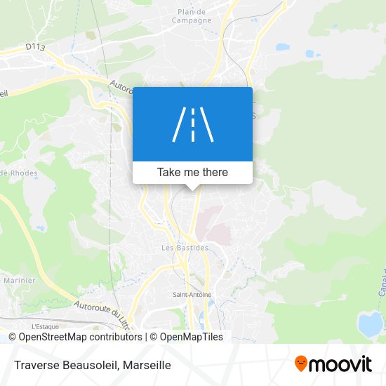Traverse Beausoleil map
