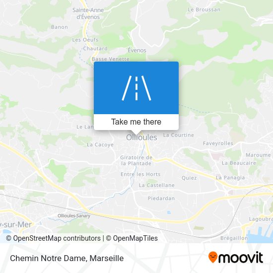 Chemin Notre Dame map