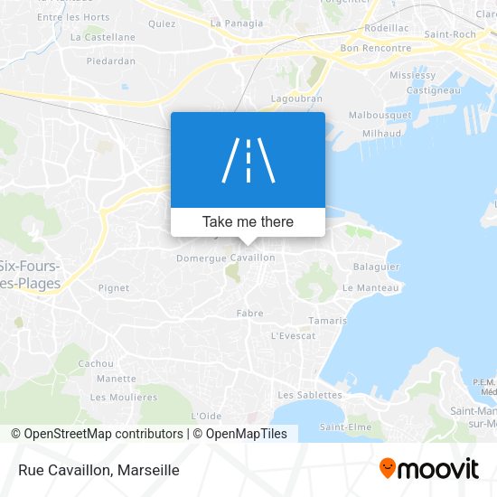 Rue Cavaillon map