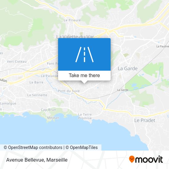 Avenue Bellevue map