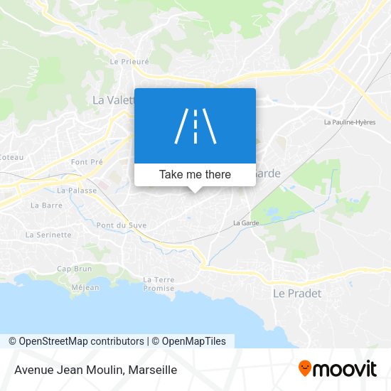 Avenue Jean Moulin map