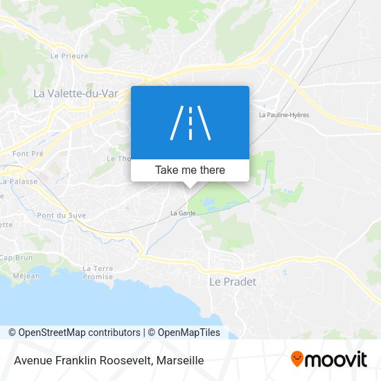 Avenue Franklin Roosevelt map