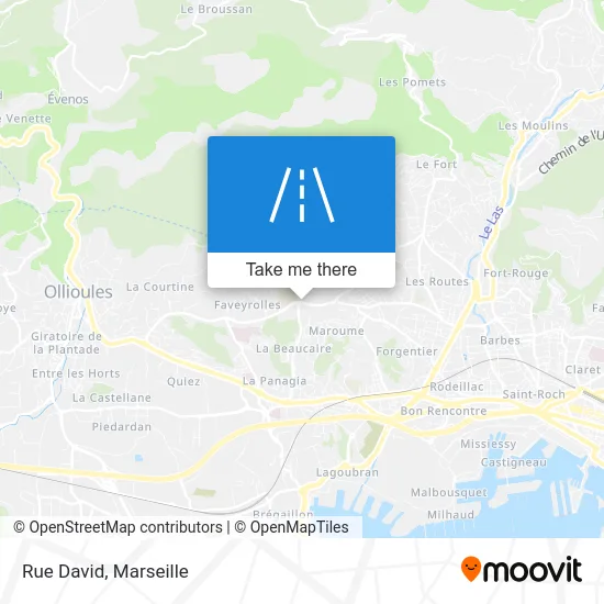 Rue David map
