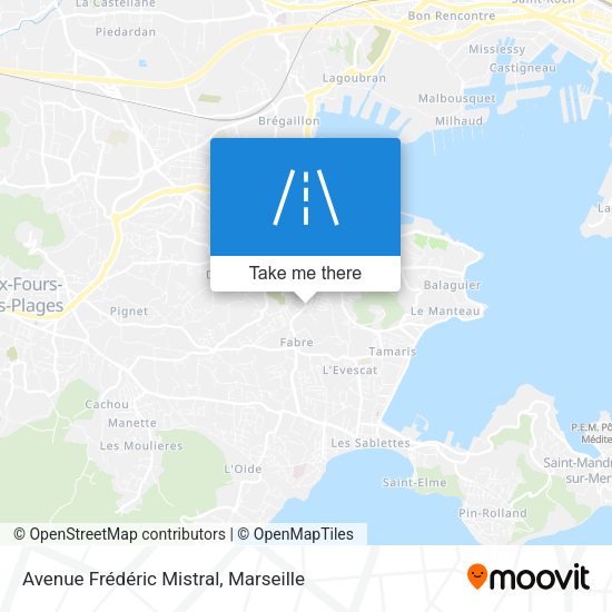 Avenue Frédéric Mistral map