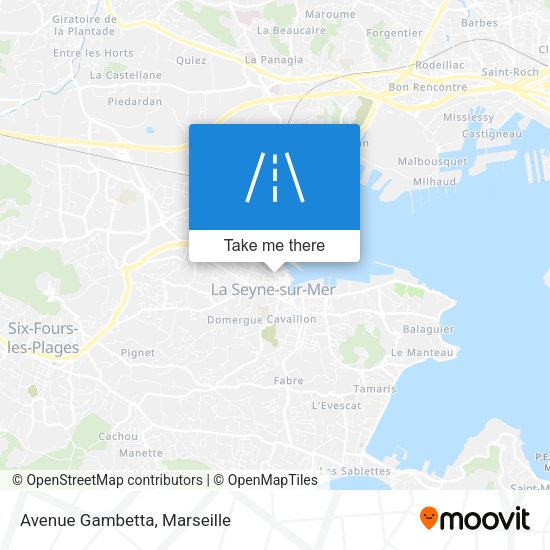 Avenue Gambetta map