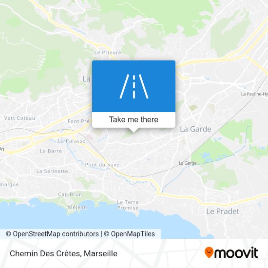 Chemin Des Crêtes map