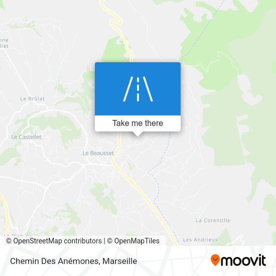 Chemin Des Anémones map